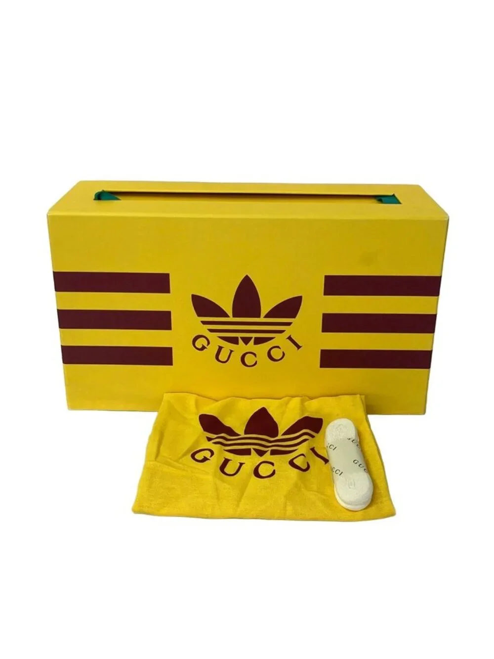 Gucci Sneakers Gazelle White Ivory Multi Adidas Collaboration Leather